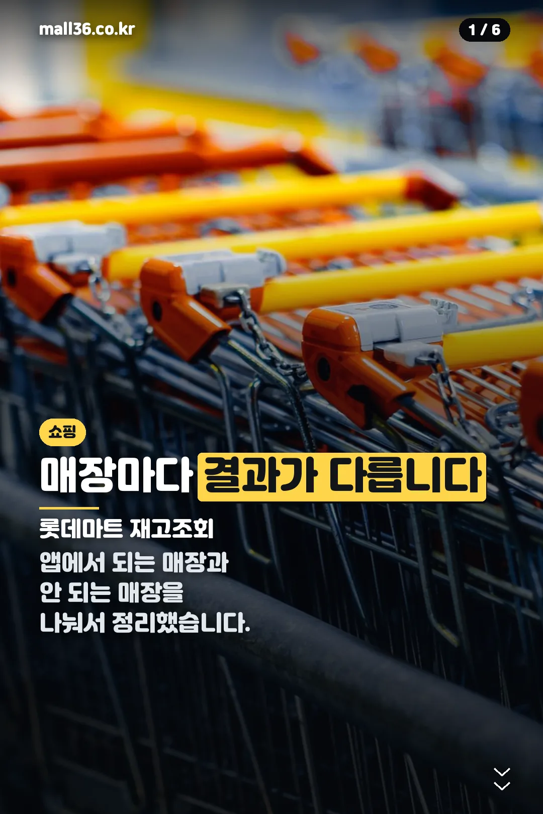 롯데마트 재고조회 표지
