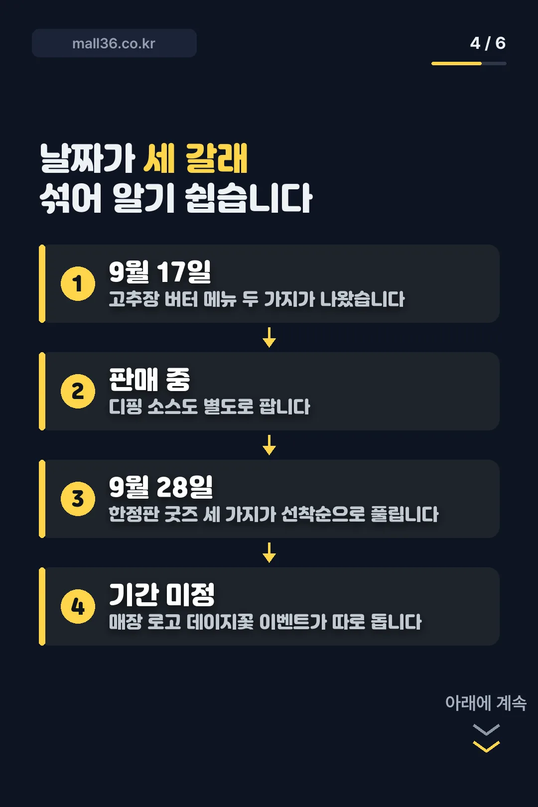 일정 세 갈래 정리