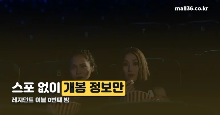 레지던트 이블 0번째 밤 후기 — 스포 없이 개봉 정보와 반응만