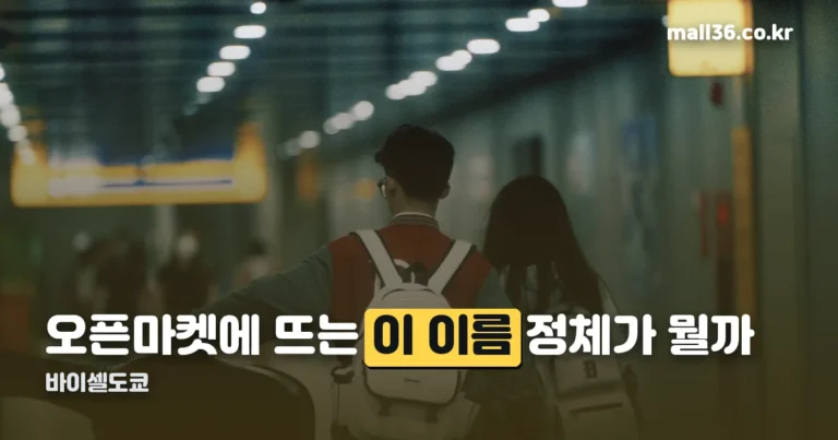 바이셀도쿄, 오픈마켓 백팩에 왜 계속 붙어 있을까