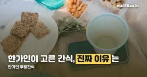 한가인 쿠팡간식, 유튜브에서 직접 소개한 품목 정리